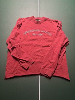Vintage Abercrombie Cropped Sweatshirt - Red