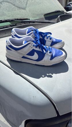 Blue white Nikes