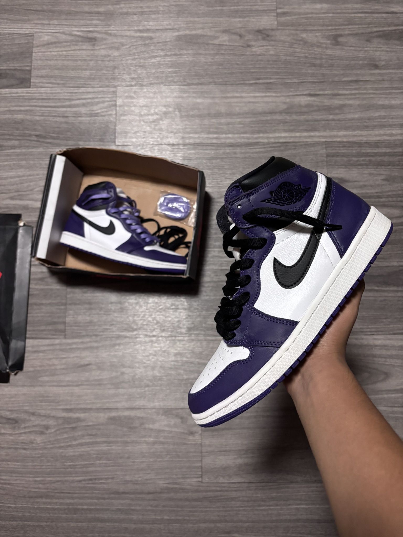 Jordan 1 purple court
