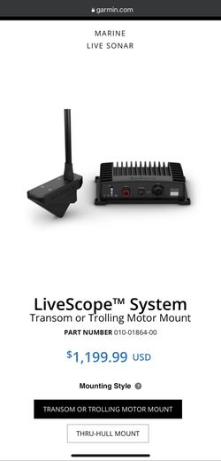 New in the box Garmin Panoptix LiveScope system 010-01864-00
