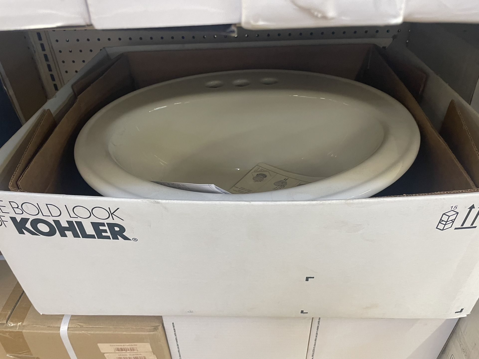 Bathroom self rimming sink Kohler peddingtin