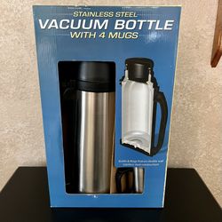 Stainless Steel Vacuum Bottle With Mugs