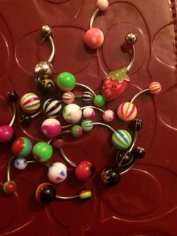 Twenty-two Belly Button Rings