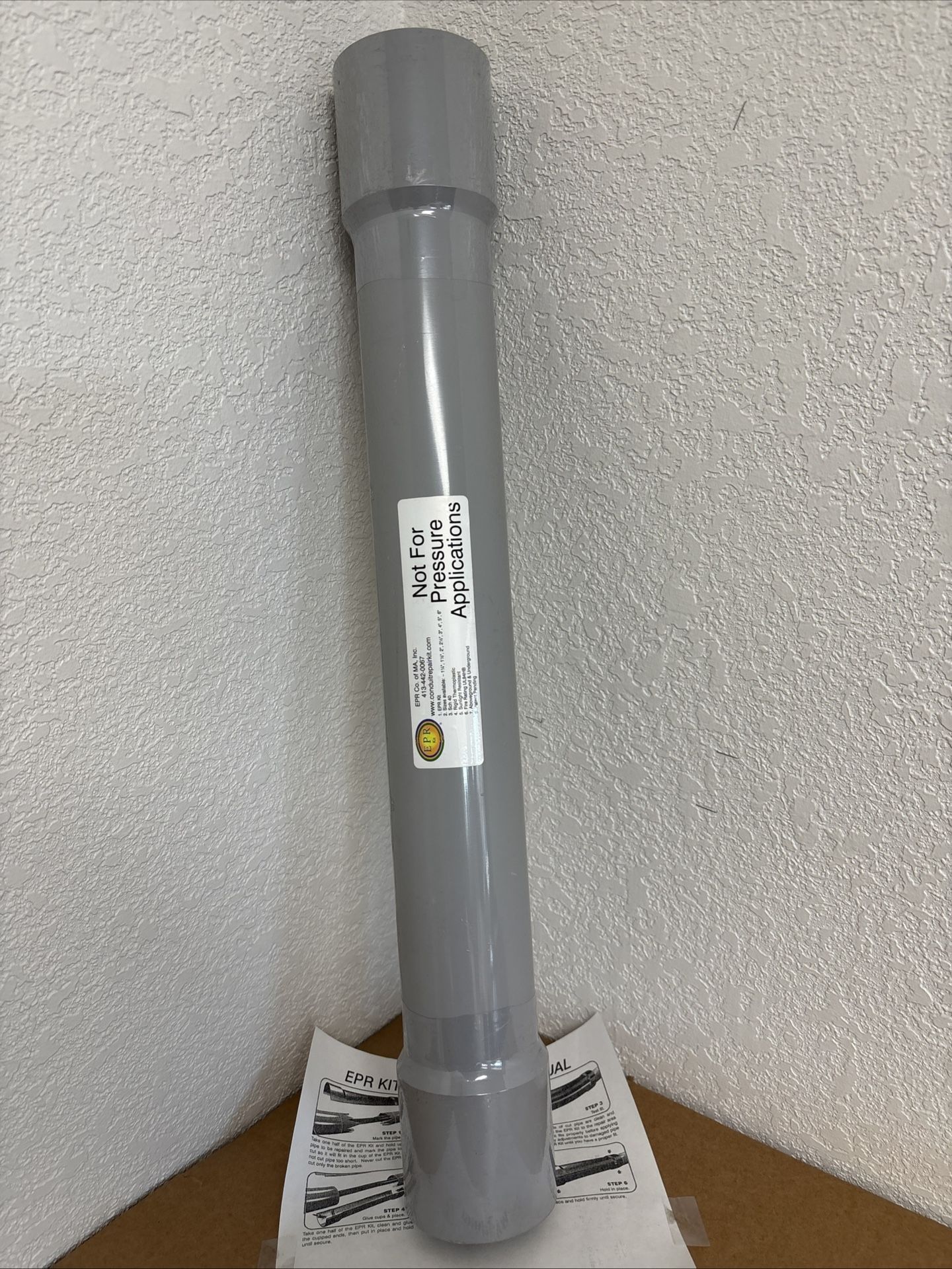 EPR40 2 1/2" PVC EPR KIT FOR CONDUIT REPAIR, 24" long