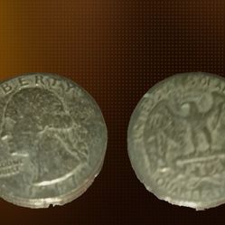 Silver Quarter Front Misprint Error Year 1967