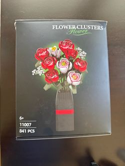 OKKIDY Flower Bouquet Building Blocks Set 841 Pieces #11007 Open Box