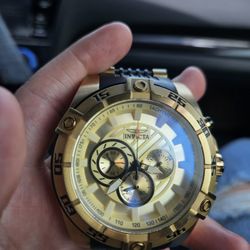 Invicta SPEEDWAY  100M Watch Gold Plate