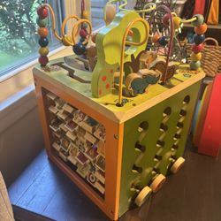 Toddler Wooden Activity Center