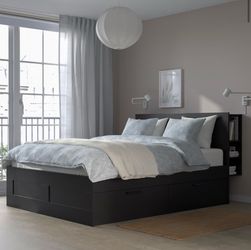BRNES IKEA FULL SIZE Storage BED AND  FRAME EXCELLENT CONDITION