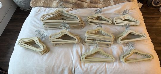 Lot Of While And Cream Felt Hangers