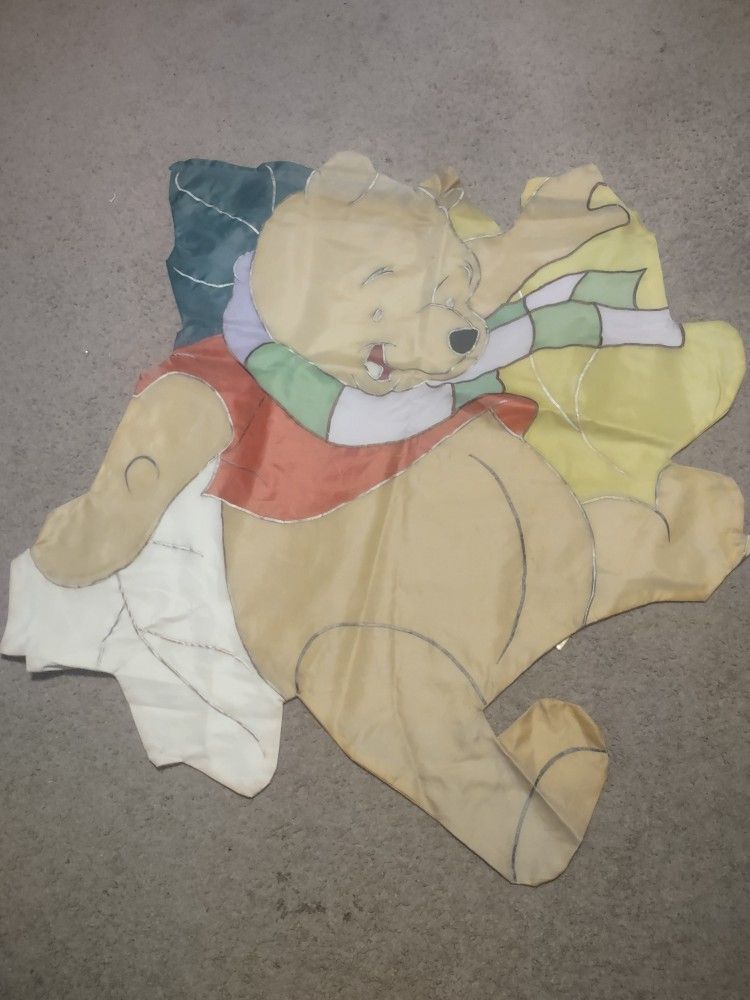 6 Winnie The Pooh Vintage Flags And One Windsock