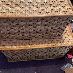 3 Different Size, Wicker  Boxes
