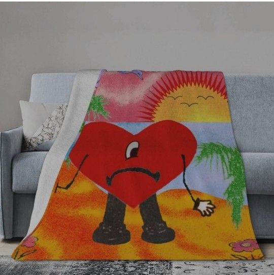 Bad Bunny Lightweight Soft  50x60 Throw