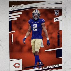 Kyler Gordon 2022 Panini Prestige Rookie RC Chicago Bears