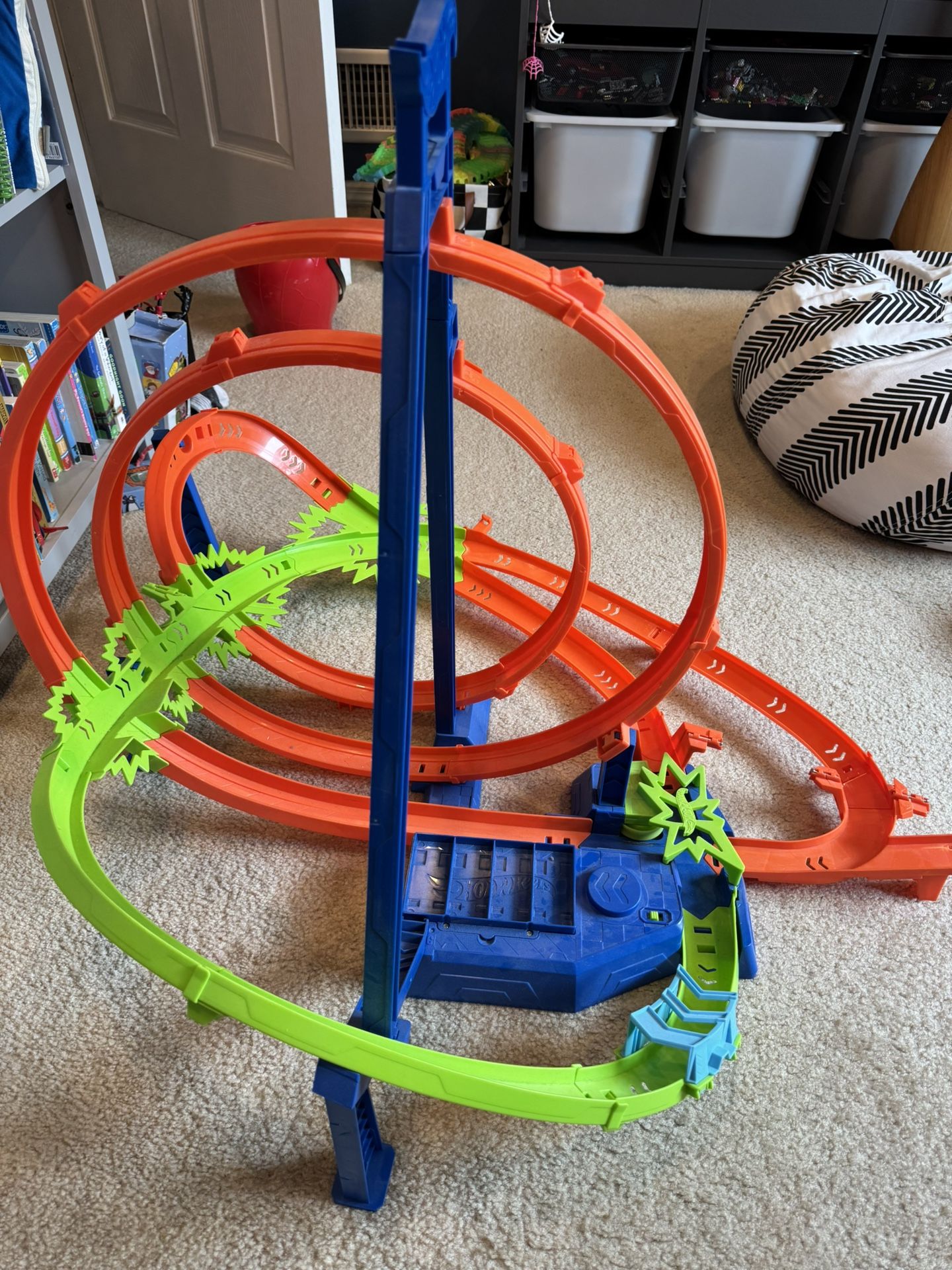 Hot Wheels Track Set, Motorized Booster, for Kids 5 Years & up