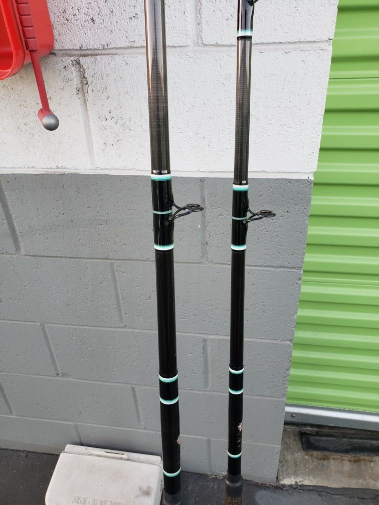 Calstar 90j and 800m fishing rods graphite
