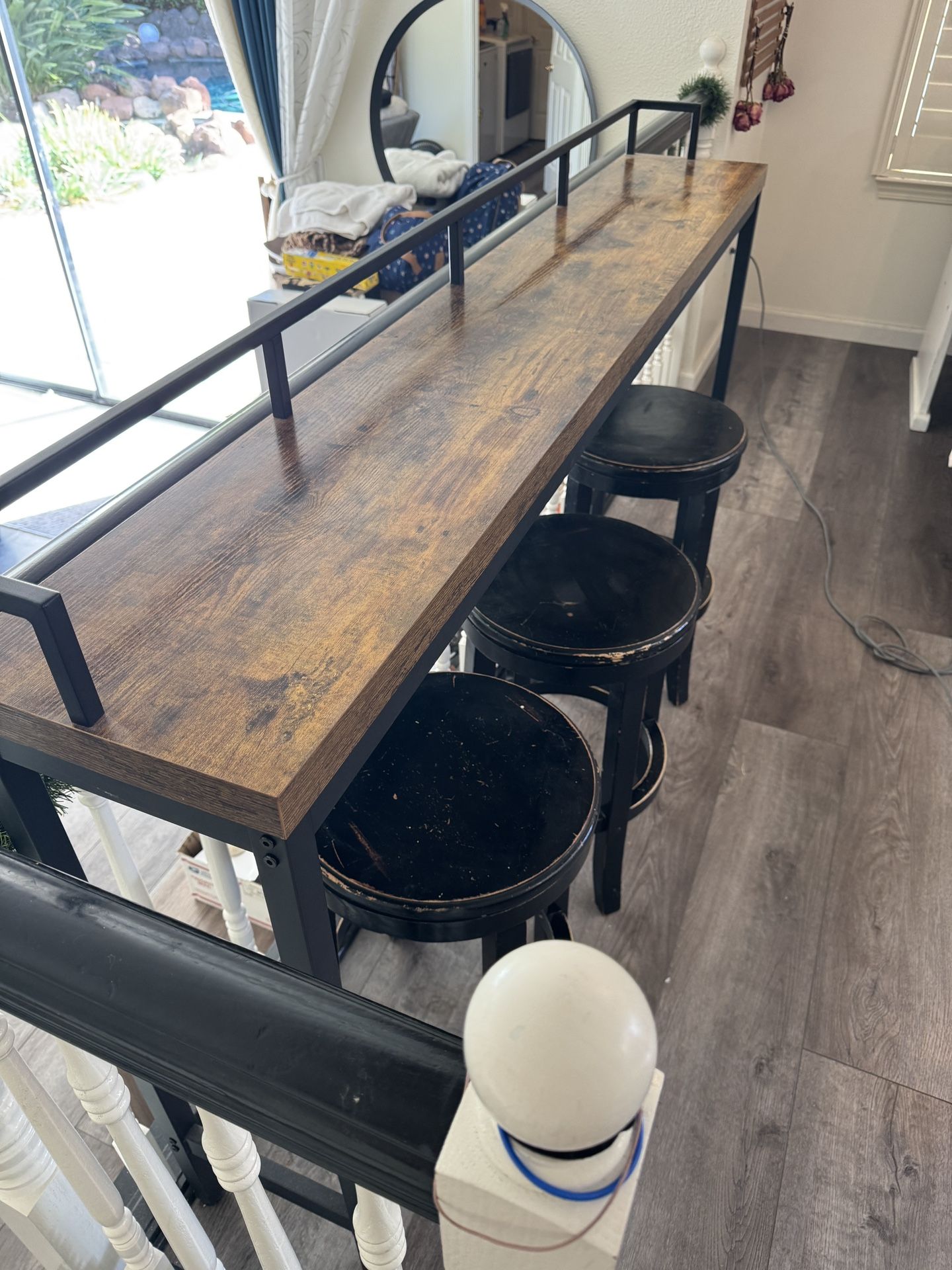 Bar Table And Stools Set