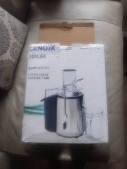 Lenoxx Juicer 850W with Extra Large Feeding Tube