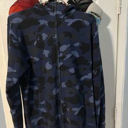 Bape Hoodie Blue 