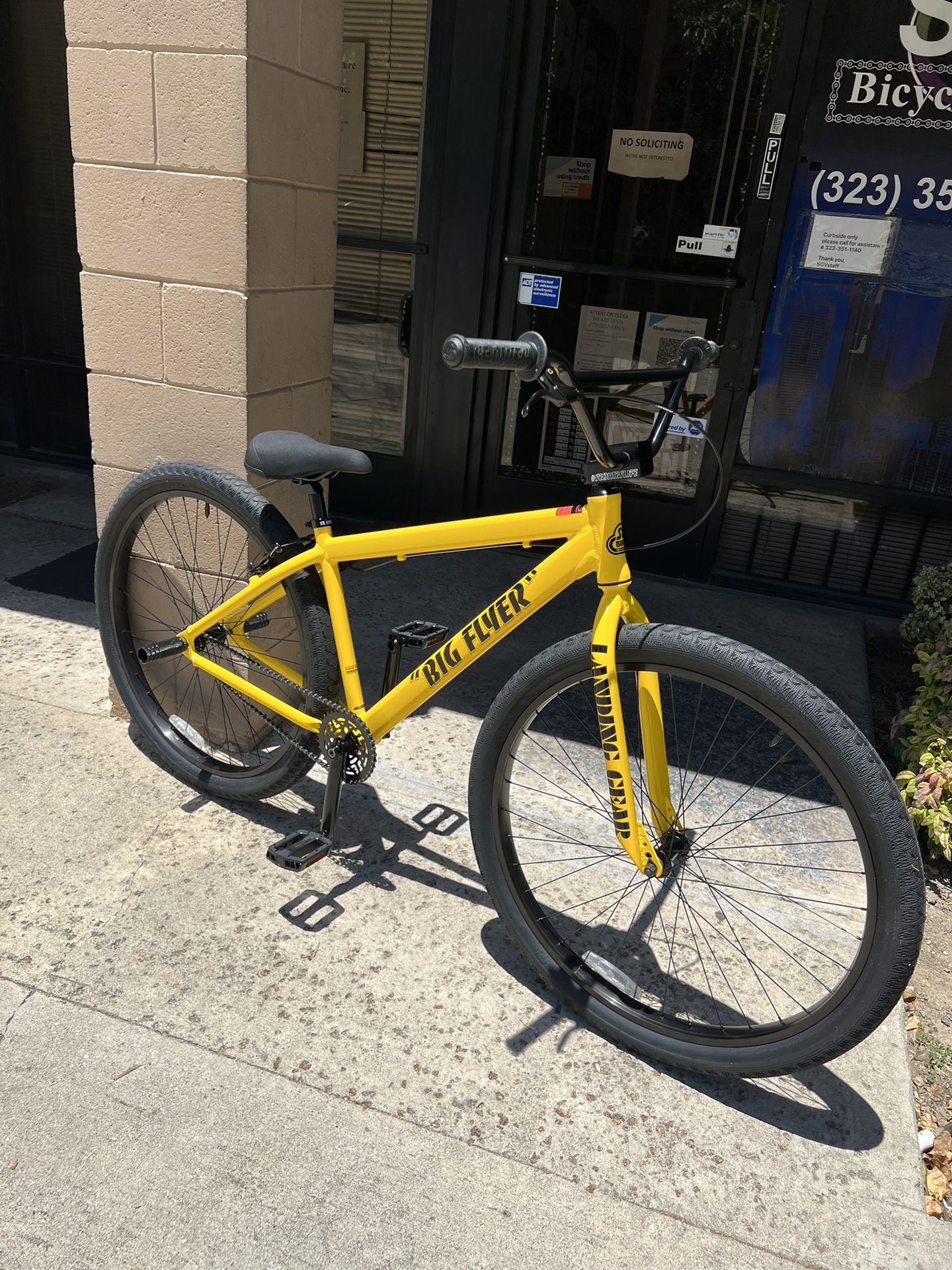 Se Bikes Big Flyer 29"BMX Bike Yellow