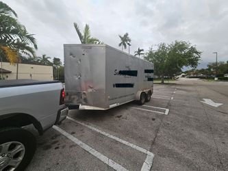 Trailer 7x18 "2020" obviously used, but pulls amazing no  leaks 6ft height interior, clean documentation in hand ✋️ READ DESCRIPTION FIRST, LEA PRIMER