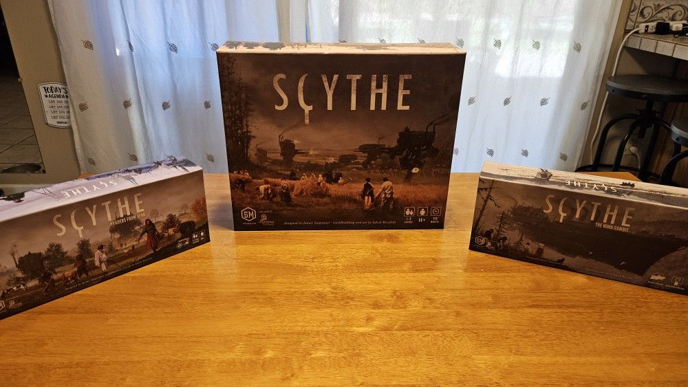 Scythe with Encounters, Rise Of Fenris, and Invaders From Afar