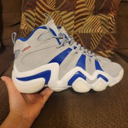 Men's Adidas Crazy 8 Dodgers Gray Royal Blue White Shoes Size 8.5