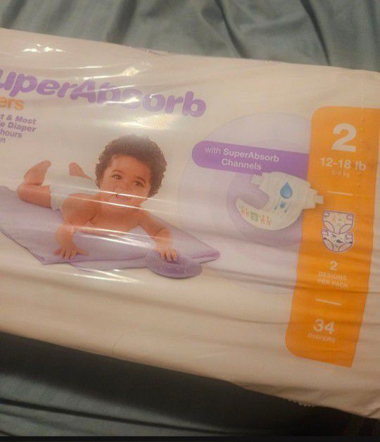 New Size 2 Diapers