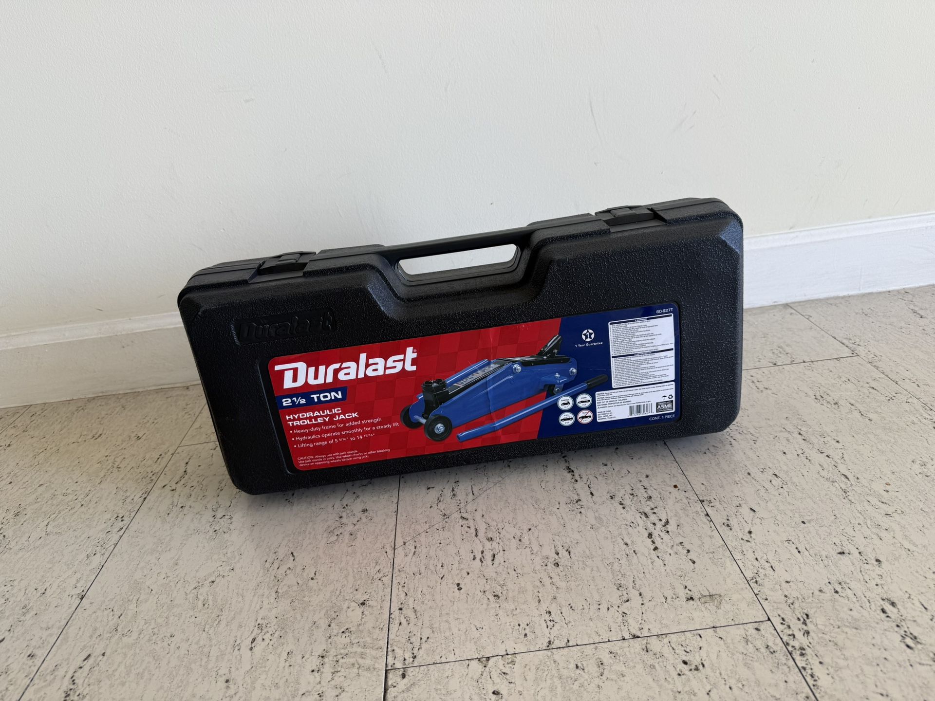 Duralast 2 1/2 Ton HYDRAULIC TROLLEY JACK • Heavy-duty frame for added strength