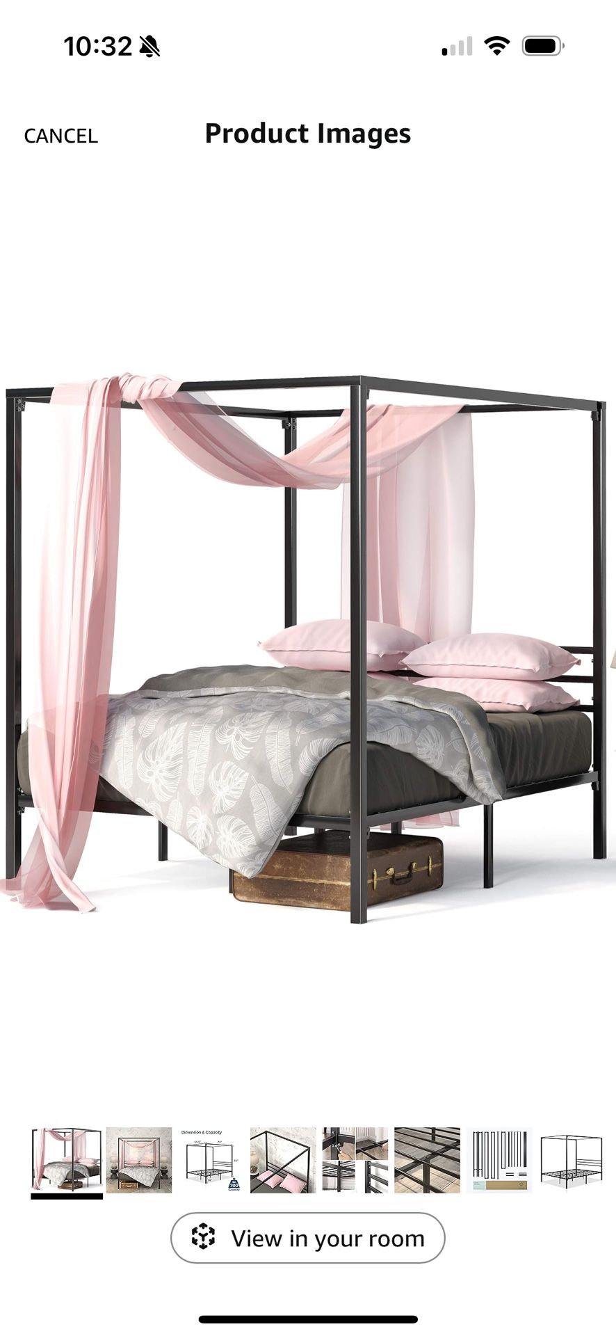Full Size Canopy Bed Frame