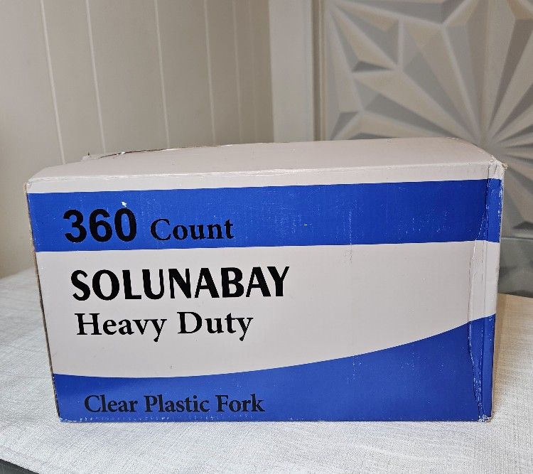 Heavy Duty clear Plastic Fork