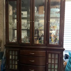 Cherry china cabinet