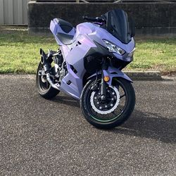 Ninja Ex400 Chameleon Gray And Purple 