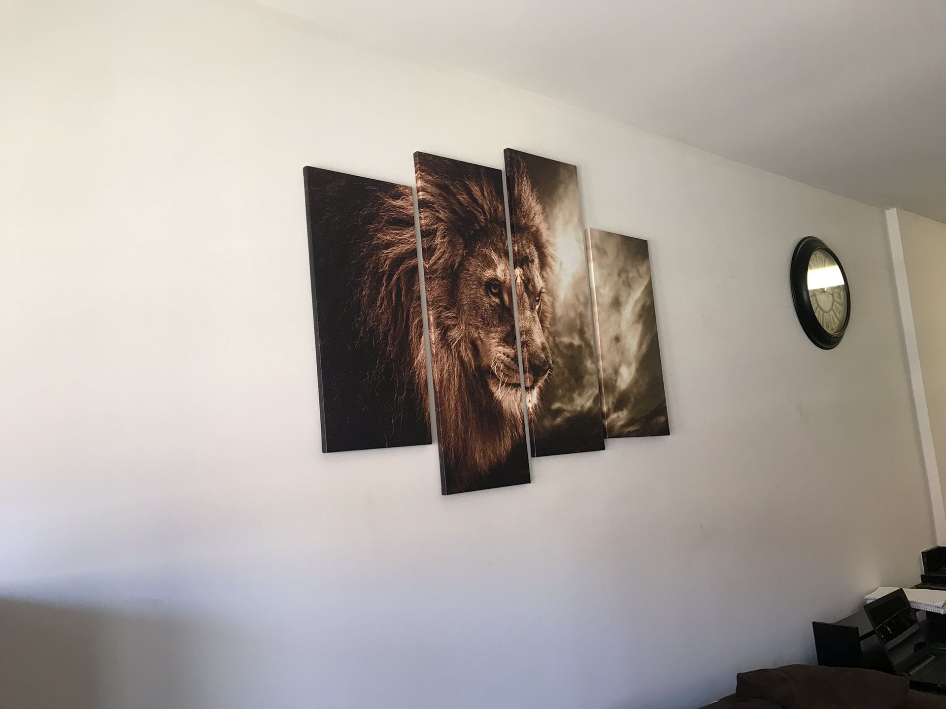 Beautiful Lion theme wall art for sale
