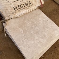 Eleganza Porcelain Beige Colored Tile 13x13 8 Piece