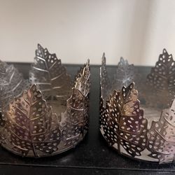 Metal candle holders