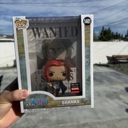 Funko Pop! Animation One Piece Shanks 1401 Expo Exclusive Limited Edition