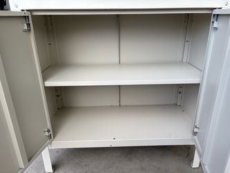 Metal Cabinet, indoor/outdoor, beige IKEA KOLBJÖRN