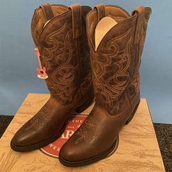 NEW Laredo Western Boots Women Size 9.5 Wide – Brown 🔥