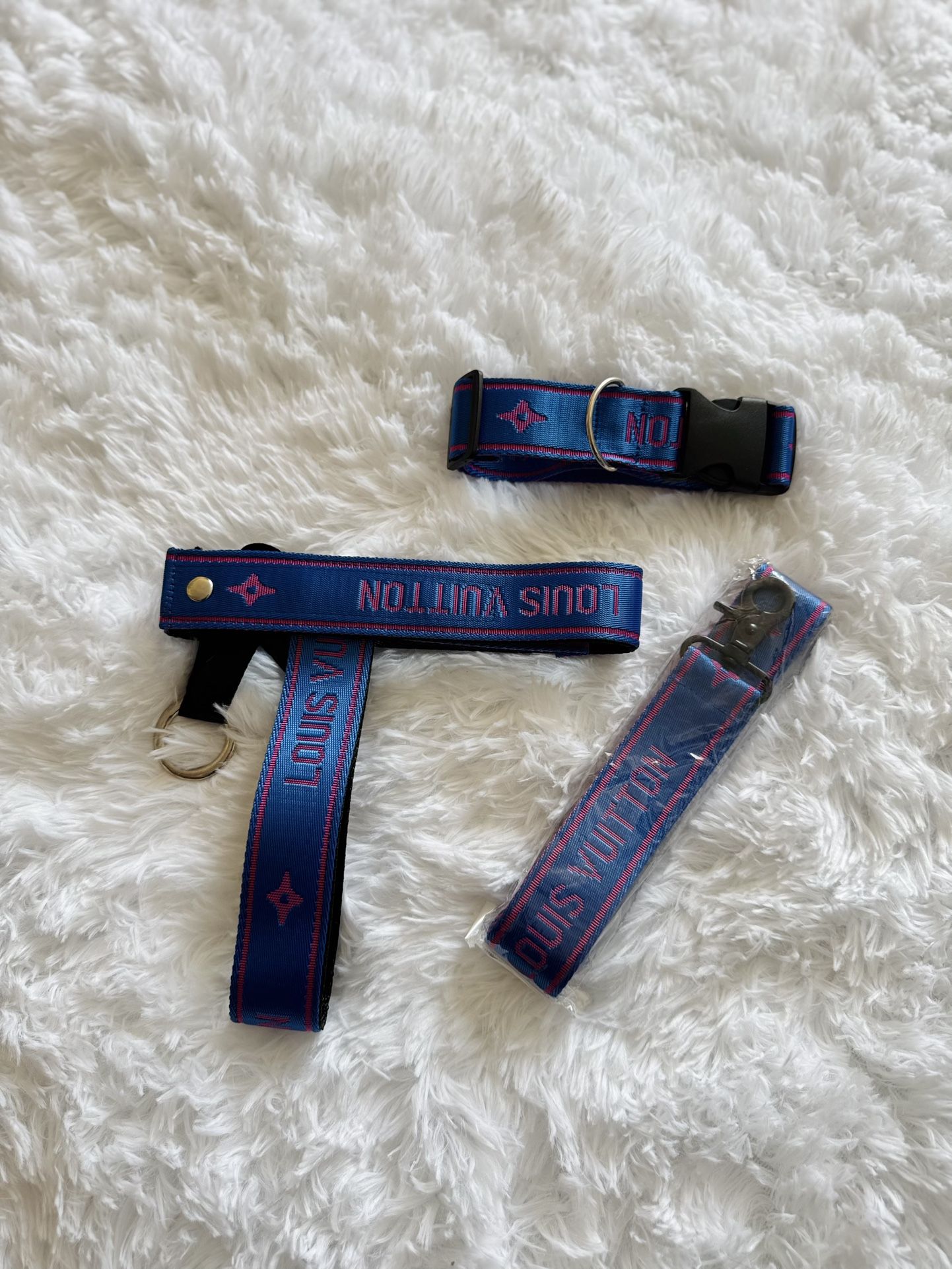 Dog Harness Bundle in Royal Blue And Pink