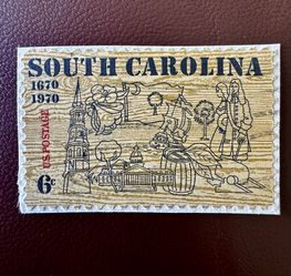 STAMP US SCOTT 1407 "South Carolina" 6 CENT 1970 USED - A