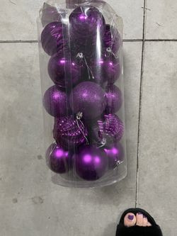 Purple Christmas Tree Decorations 