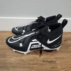Nike Alpha Menace Pro 3 Mid Football Cleats Black Men's Size 13 CT6649-001 NEW