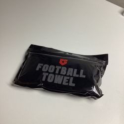 Black Pure Cotton Football Towel, Youth Men Streamer Towel, Football Towel 
