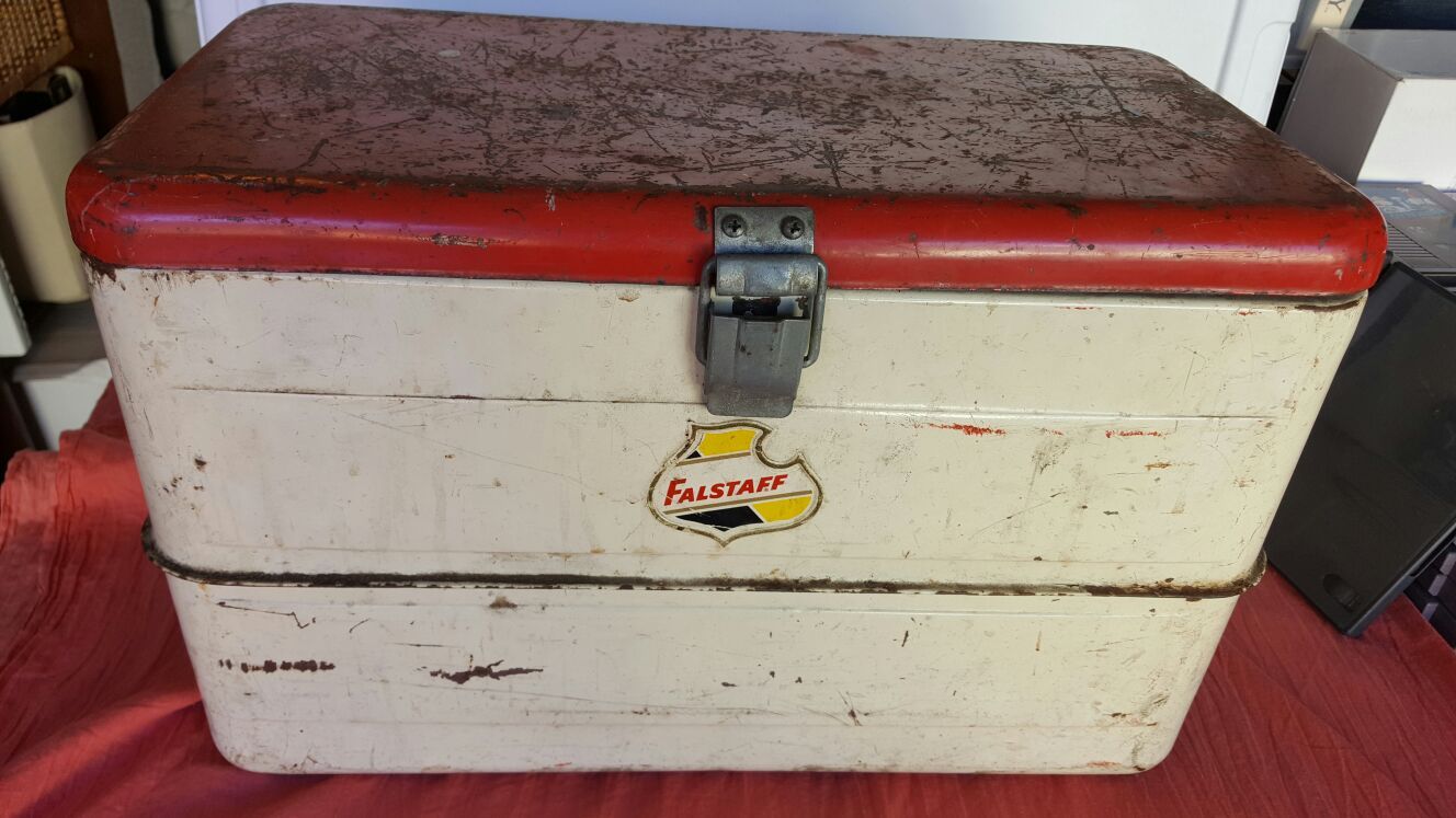 Falstaff Metal Cooler - vintage 1960s
