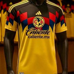 Soccer America america 🦅🦅las aguilas New Jersey  2025-  2026 fan version player version small to 4xl tricampeon futbol Mexico home local away visita