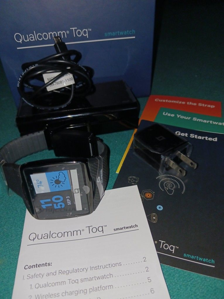 Qualcomm Toq Computer Watch-Blood Presure,Heart Rate,Calender,Clock And Much More! $45