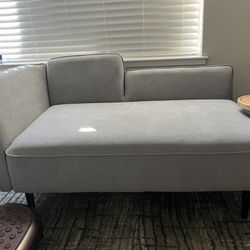 Small grey love seat/couch  