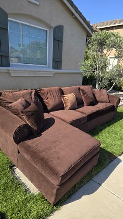 Coffee Brown Custom Couch