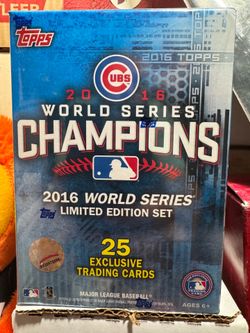 2016 TOPPS WORLD SERIES CHAMPIONS CHICAGO CUBS LIMITED EDITION SEALED SET